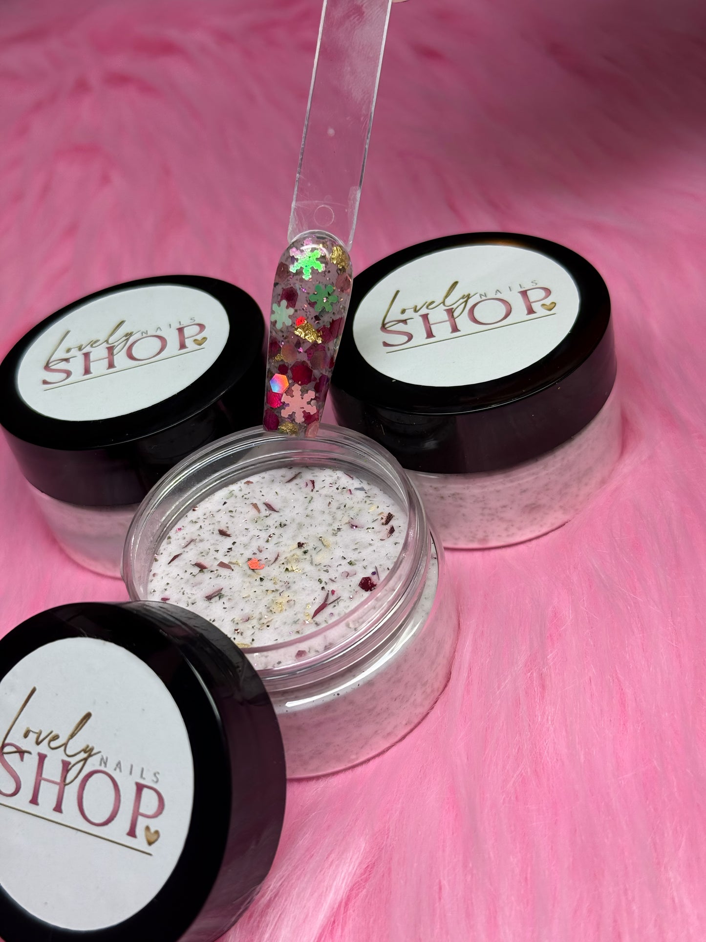 PINKY SNOW GLITTER MIX