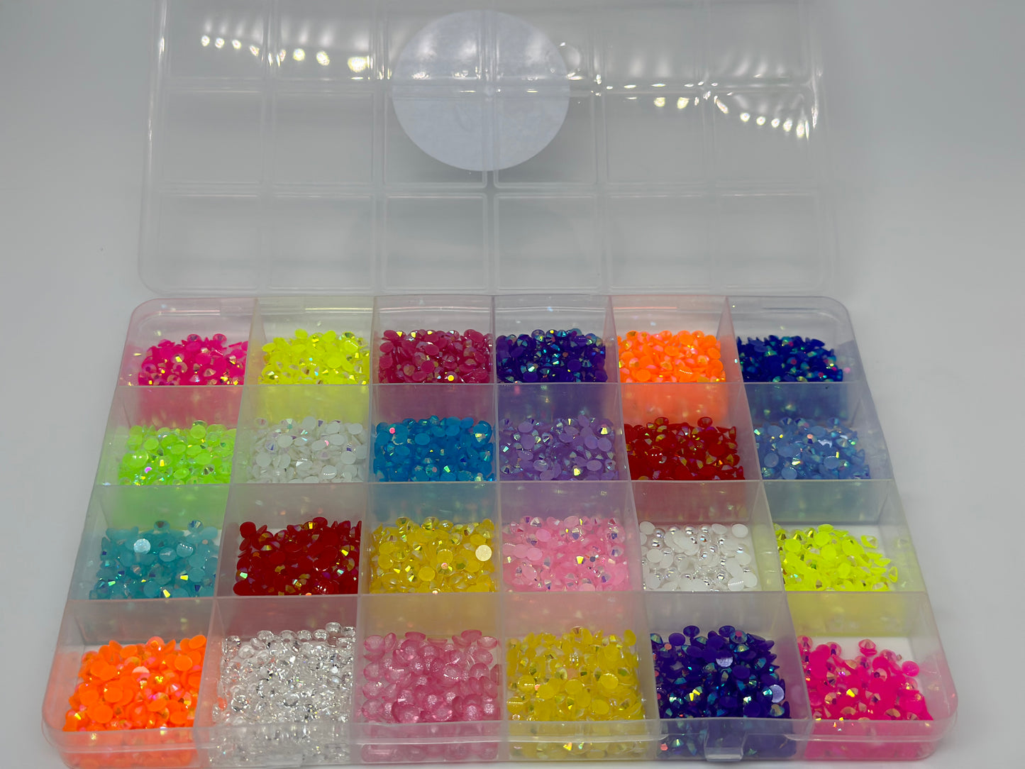 Rhinestones box mix color